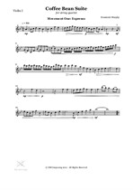 The Coffee Bean Suite for String Quartet - Movement One: Espresso (Violin I Part)