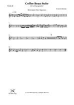 The Coffee Bean Suite for String Quartet - Movement One: Espresso (Violin II Part)